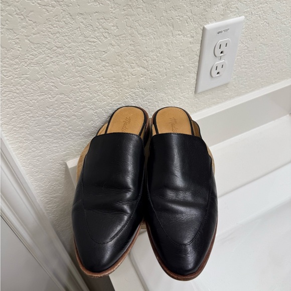 Madewell The Frances Mules Black Leather Loafers sz 8 - Picture 4 of 8